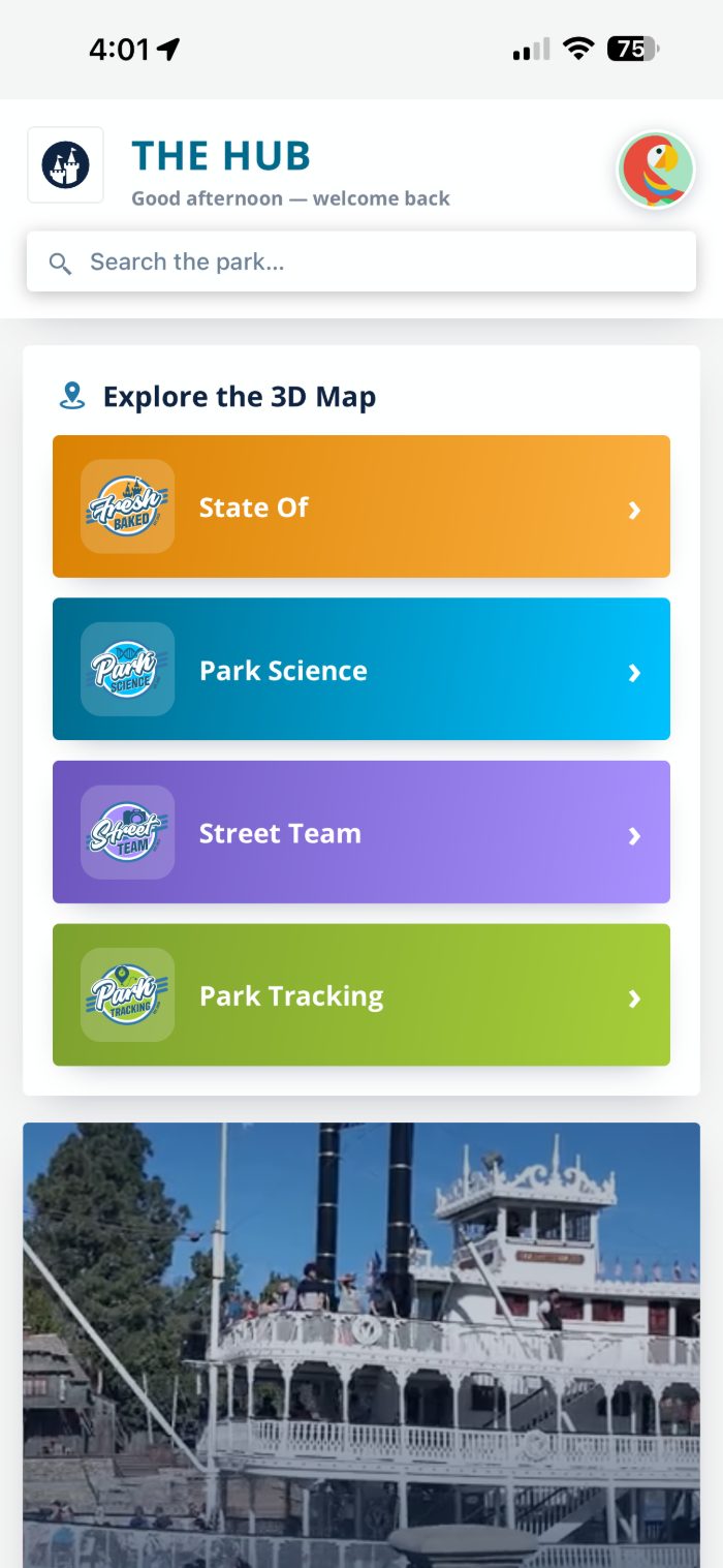 The Fresh Baked app — the Hub and 3D map layers