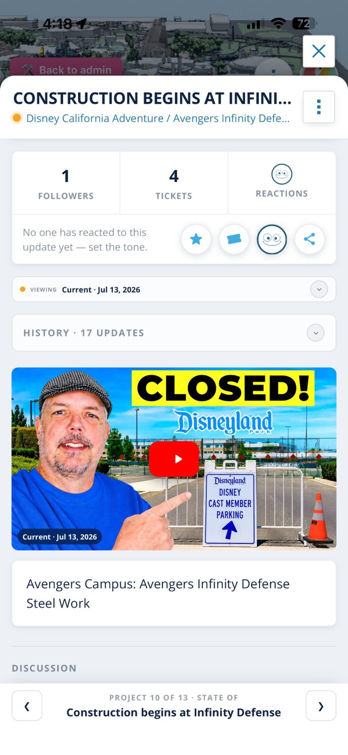 State Of — a construction project with its history and latest video